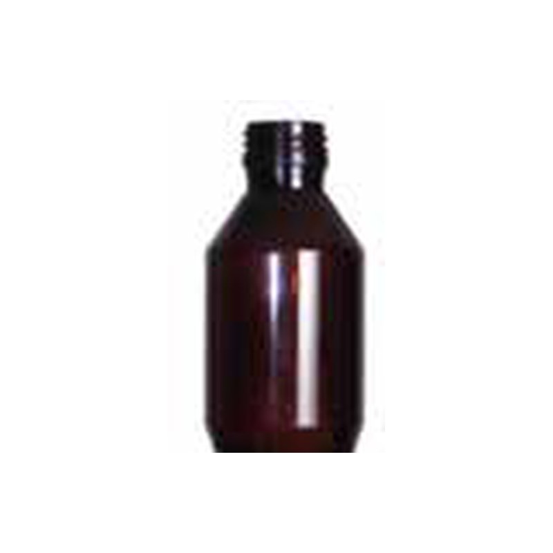 [22FF000233] Envase farmacéutico 120 ML PET ámbar boca 28-1716