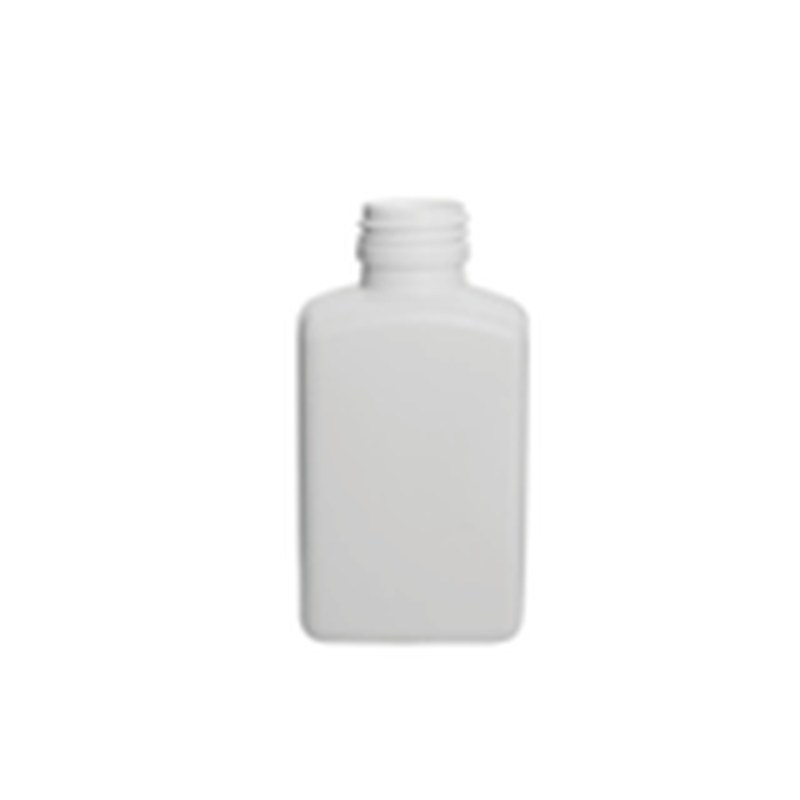 [22FA000015] Flat bottle 150 ML HDPE white, 28-1716 neck