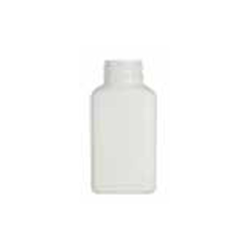 [22FA000023] Flat bottle 180 ML HDPE white, 38-SP neck