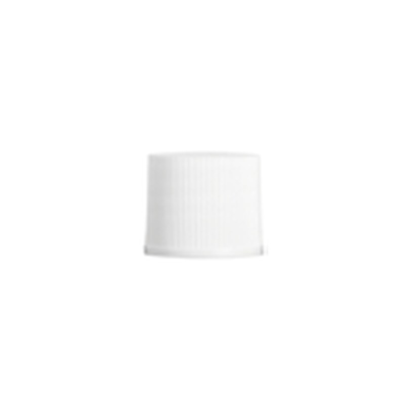[24TE000220] Tapa estriada PP blanca boca 20-415 con liner