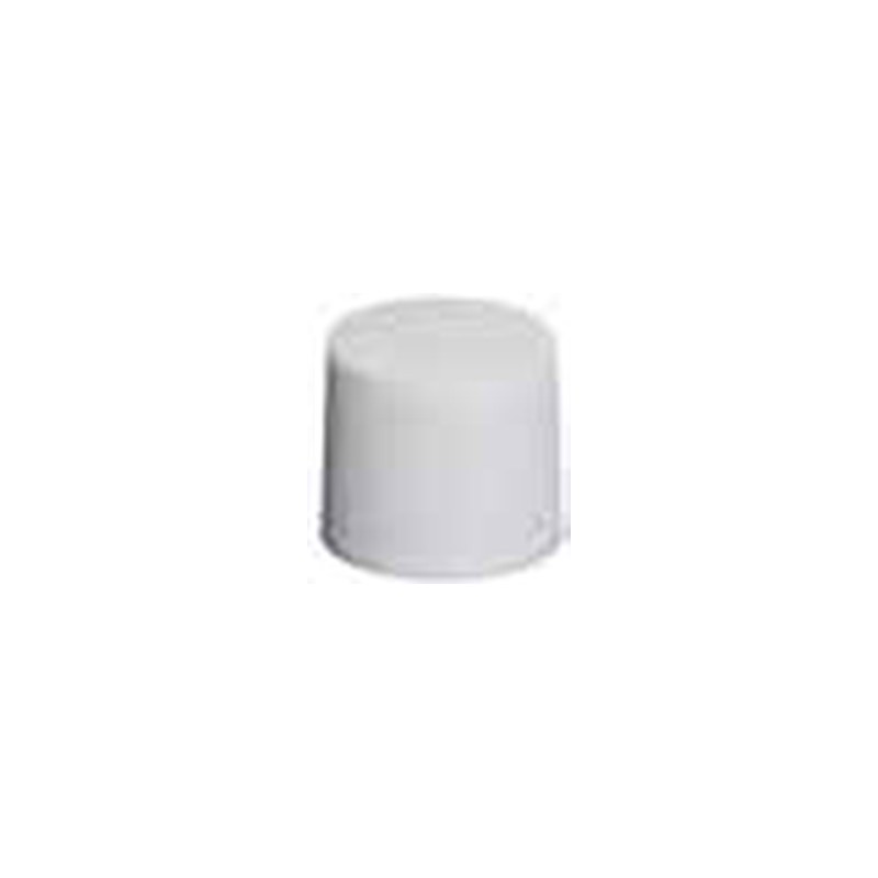 [21TE000681] Ribbed cap PP white, 24-410 neck with liner