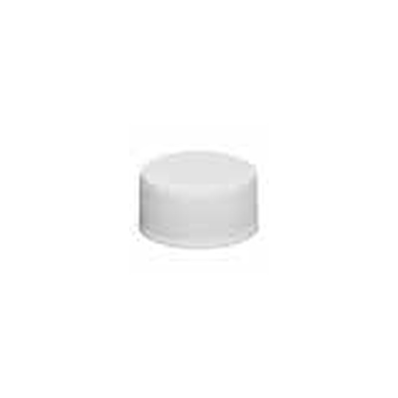 [21TE000730] Ribbed cap PP white, 28-400 neck