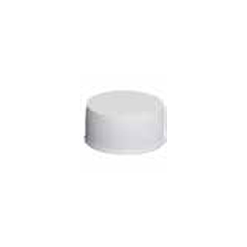 [21TE000741] Ribbed cap PP white, 28-410 neck