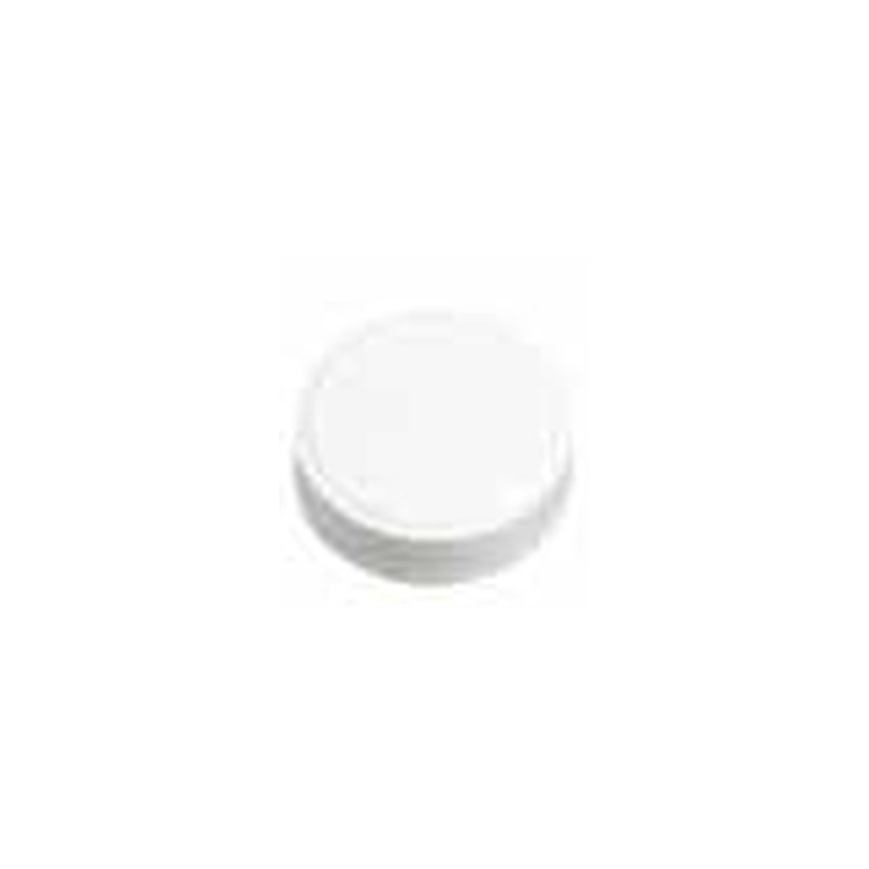 [21TE000782] Ribbed cap PP white, 38-400 neck