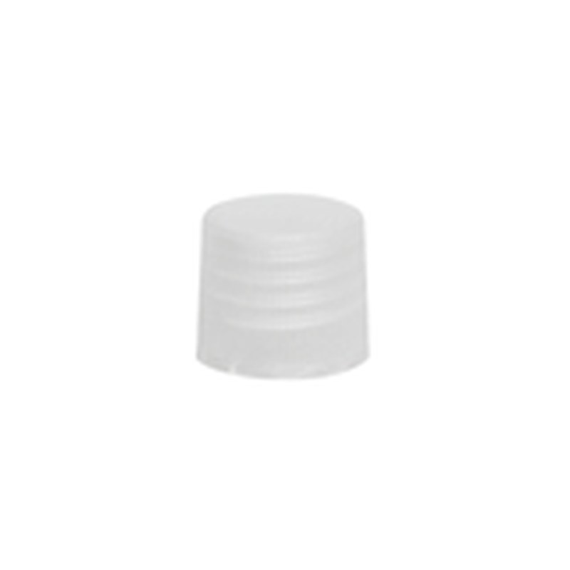 [24TE000210] Tapa estriada PP blanca boca 20-415 con liner